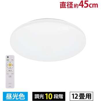 注文コード:05286850 LEDシーリングライト 調光 昼光色 リモコン付 - オーム電機