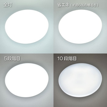 注文コード:05286886 LEDシーリングライト 調光 昼光色 リモコン付 Φ400mm - オーム電機