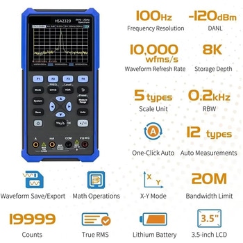 注文コード:05292450,05292486,05292389,05292398 スペクトラムアナライザHSA2000シリーズ (1.5GHz~3GHz、<-115dBm(2GHz~3GHz)) - OWON(オウオン)