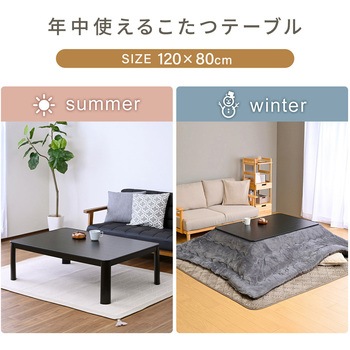 注文コード:05487007,05488748,05488949,05489107,05489247,05489701 こたつ布団セット 120×80cm ヒーター510W 天板リバーシブル - YAMAZEN(山善)