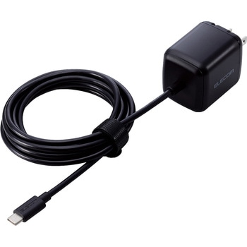 Type-C充電器 PD 45W PPS対応 ノートパソコン向け TypeCケーブル一体型 2m 折りたたみプラグ 小型 軽量 エレコム