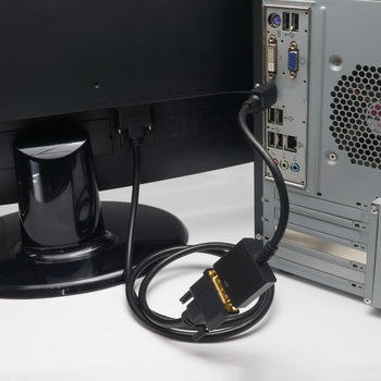 注文コード:05668946 映像変換アダプタ HDMI-DVI変換アダプタ 15cm HDMIオス-DVIメス - ホーリック