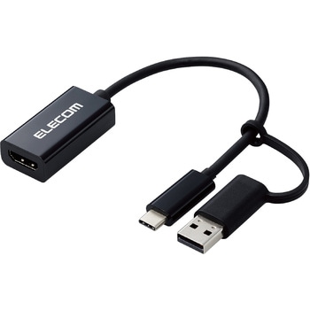 注文コード:05674569 変換アダプタ HDMIキャプチャユニット ( HDMI to Type-C + USB A 変換 ) 1080P 30Hz 小型 軽量 ブラック - エレコム