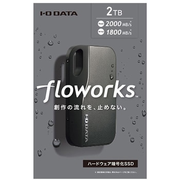 注文コード:05688711 USB 20Gbps(USB 3.2 Gen2×2)USB-C/USB-A対応 ポータブルSSD 2TB ダークグレー - I ・O DATA(アイオーデータ)