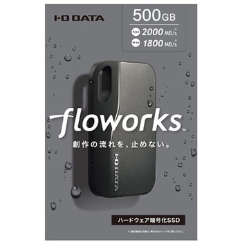 注文コード:05688738 USB 20Gbps(USB 3.2 Gen2×2)USB-C/USB-A対応 ポータブルSSD 500GB ダークグレー - I ・O DATA(アイオーデータ)