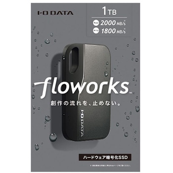 注文コード:05688747 USB 20Gbps(USB 3.2 Gen2×2)USB-C/USB-A対応 ポータブルSSD 1TB ダークグレー - I ・O DATA(アイオーデータ)