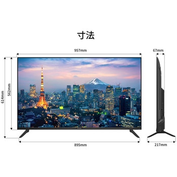 注文コード:05690330 43型/3840×2160/HDMI×3/ブラック/スピーカー有/5年保証 - JAPANNEXT