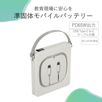 注文コード:05691398 準固体式モバイルバッテリー (77Wh/20,000mAh) - グリーンハウス