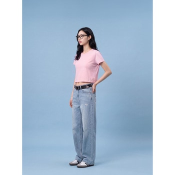 5.6オンスプレミアムクロップドTシャツ D-FACTORY