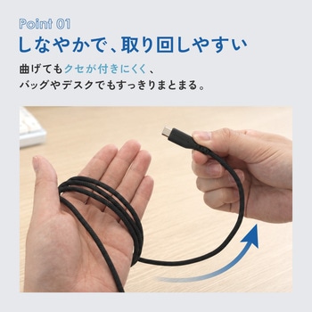 注文コード:05730117,05729986,05729968,05729907,05730099,05730501,05730476,05730440,05729810,05729846,05730291,05729749,05729889,05729871,05729959,05730492,05729767,05730519,05729828,05730221 耐屈曲12万回 PD60W充電/データ転送対応USB Type-C to USB Type-C 超タフケーブル - OWLTECH(オウルテック)