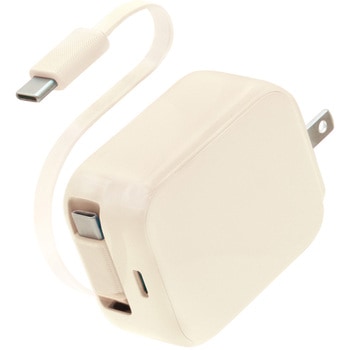注文コード:05730361 USB-C巻取ケーブル付 USB充電器 PD30W - MOTTERU