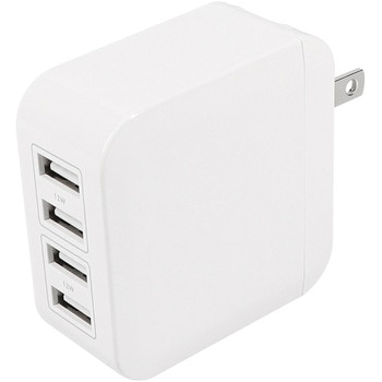 注文コード:05730370 4ポート合計 最大24W出力USB Type-A×4 AC充電器 - OWLTECH(オウルテック)