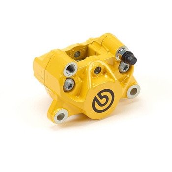 Painted P2.34 2P リアキャリパー イエローペイント ブラックロゴ brembo