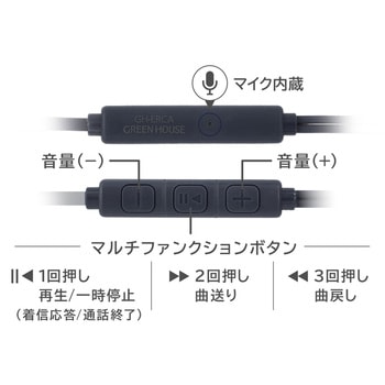 注文コード:05802287,05802312,05802321,05802296 カナル型 USB Type-C 有線イヤホン - グリーンハウス