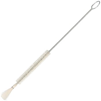 ブラシ 注射器用 1mL 白山羊毛 スチール線柄 TGK(東京硝子器械)