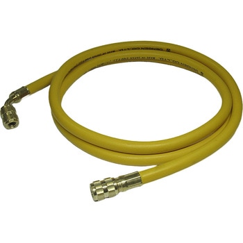 HFC-134a用 チャージングホース 2.2m 黄 デンゲン