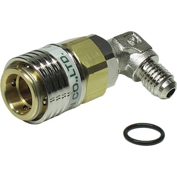HFC-134a用 L型低圧クイックジョイント デンゲン