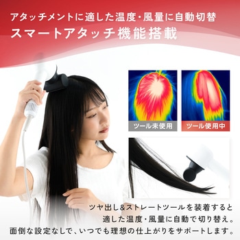 注文コード:05893217 ドライヤー 速乾 大風圧 髪のうねり抑制 ツヤ出し&ストレートツール プロテクトイオン 静電気抑制 軽量 - テスコム