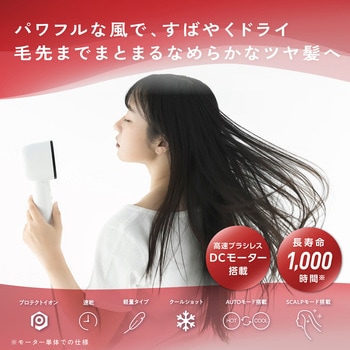 注文コード:05893217 ドライヤー 速乾 大風圧 髪のうねり抑制 ツヤ出し&ストレートツール プロテクトイオン 静電気抑制 軽量 - テスコム