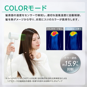 注文コード:05893251 ドライヤー 速乾 大風圧 ヘアカラー色落ち抑制 センシング機能搭載 マイナスイオン 静電気抑制 軽量 静音 - テスコム
