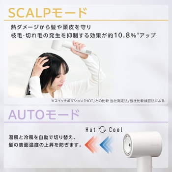 注文コード:05893251 ドライヤー 速乾 大風圧 ヘアカラー色落ち抑制 センシング機能搭載 マイナスイオン 静電気抑制 軽量 静音 - テスコム