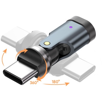 注文コード:06078130 USB2.0ユニバーサルジョイントアダプタ Cオス - Cメス PD240W - アイネックス
