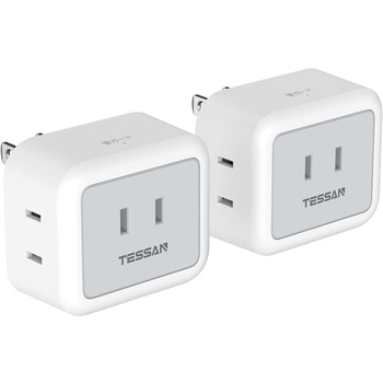 注文コード:06078261 薄型電源タップ 3AC 2個セット - TESSAN