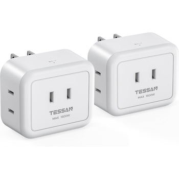 注文コード:06078358 薄型電源タップ 3AC 2個セット - TESSAN