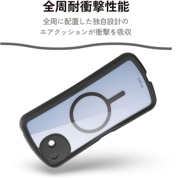 注文コード:06087029 AQUOS wish6 ケース ハイブリッド カバー 衝撃吸収 MAGKEEP 磁力装着対応 Grippy 極限保護 - エレコム