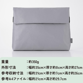注文コード:06087406 難燃ポーチ A4サイズ モバイルバッテリー タブレット等収納 難燃性試験クリア生地・糸使用 延焼抑制 - エレコム
