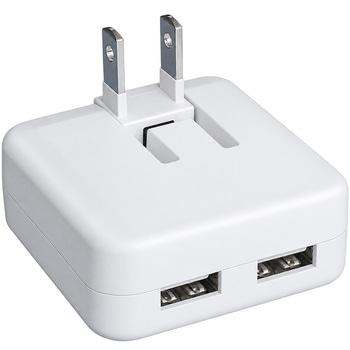 注文コード:06087729 Type-A 2ポート 薄型USB充電アダプター - bitstrong(ビットストロング)