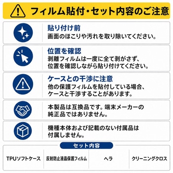 注文コード:06088061 Galaxy A32 5G SCG08 対応 TPU ケース クリア 四隅クッション 保護フィルム セット 互換品 - メディアカバーマーケット