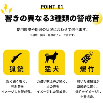 注文コード:06089576,06089558,06089567 KO456 クマ対策警報ブザー - RABLISS