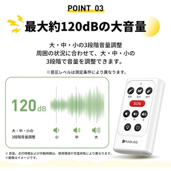 注文コード:06089576,06089567,06089558 KO456 クマ対策警報ブザー - RABLISS