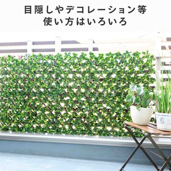 注文コード:06089628,06089637 グリーンフェンス 伸縮型 エクスパンドライト リーフラティス - YAMAZEN(山善)