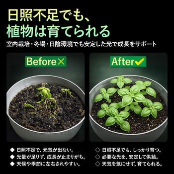 注文コード:06090030 植物育成用 直管型LEDライト 連結可能 - GOODGOODS(グッド・グッズ)