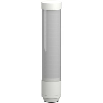 注文コード:06092787 XVTSシリーズ, スマート一体型積層表示灯, Φ70mm, M12 標準I/O 接続, 24 V DC, 15セグメント, 白, 直付け - デジタル