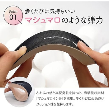 注文コード:06093399,06093408 インソール マシュマロイン もっちりマシュマロ 女性用 - 木原産業