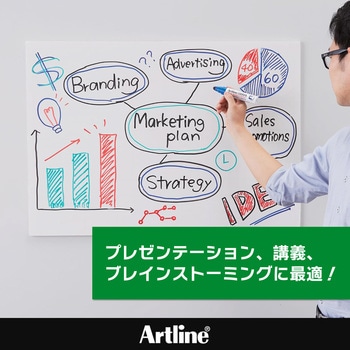 注文コード:06100198,06100128,06100706,06100426,06100137 アートライン ホワイトボードマーカー 極太 丸5 - シヤチハタ