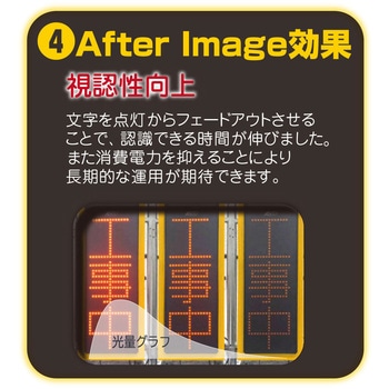 注文コード:06111651 ソーラー式LED電光板V four SL(縦型) - アスコ