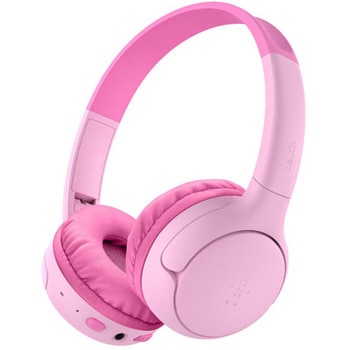 注文コード:06114986 SoundForm Mini 2 子供用ワイヤレスヘッドホン ピンク ケース付き - BELKIN(ベルキン)