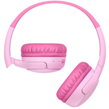 注文コード:06114986 SoundForm Mini 2 子供用ワイヤレスヘッドホン ピンク ケース付き - BELKIN(ベルキン)