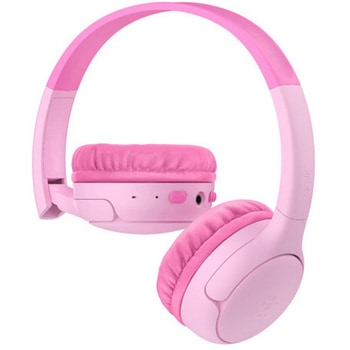 注文コード:06114986 SoundForm Mini 2 子供用ワイヤレスヘッドホン ピンク ケース付き - BELKIN(ベルキン)