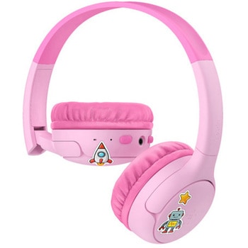注文コード:06114986 SoundForm Mini 2 子供用ワイヤレスヘッドホン ピンク ケース付き - BELKIN(ベルキン)