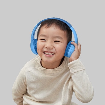 注文コード:06115011 SoundForm Mini 2 子供用ワイヤレスヘッドホン ブルー ケース付き - BELKIN(ベルキン)