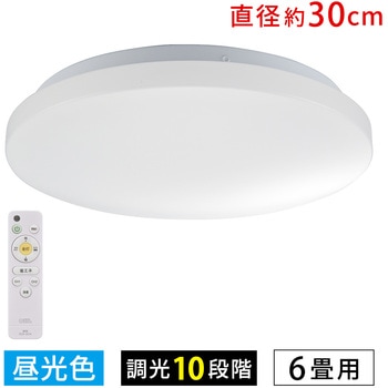注文コード:06124102 LEDシーリングライト 調光 昼光色 リモコン付 - オーム電機