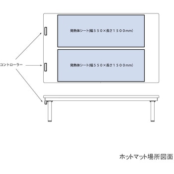 注文コード:06132748,06132870,06133107,06134078,06134252,06134261,06134401 かどまる訓練台 電動昇降・ホットマット付き TDP-Wシリーズ - アズワン