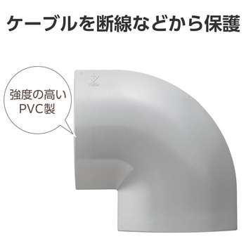 注文コード:06136168 配線カバー モール 接続ユニット 曲ガリ 【 床用モール LD-GA1507MGY 専用 】 - エレコム