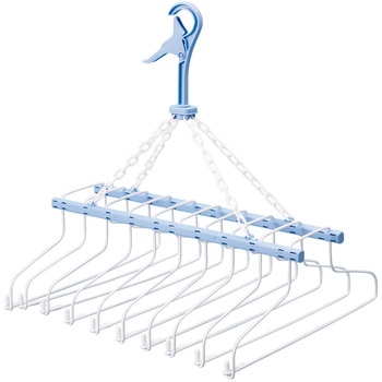 シャツハンガー バータイプ 10DX ブルー サワフジ