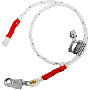 注文コード:06155647 ワークポジショニング用器具用ロープ金具 ビニロン 三つ打ち - ツヨロン(藤井電工)
